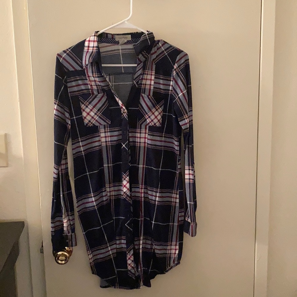 Long dress type flannel